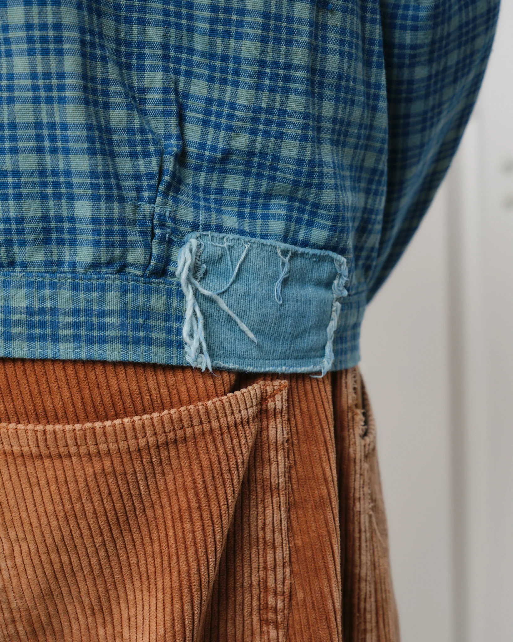 Sundae Jacket - Indigo Mud Check