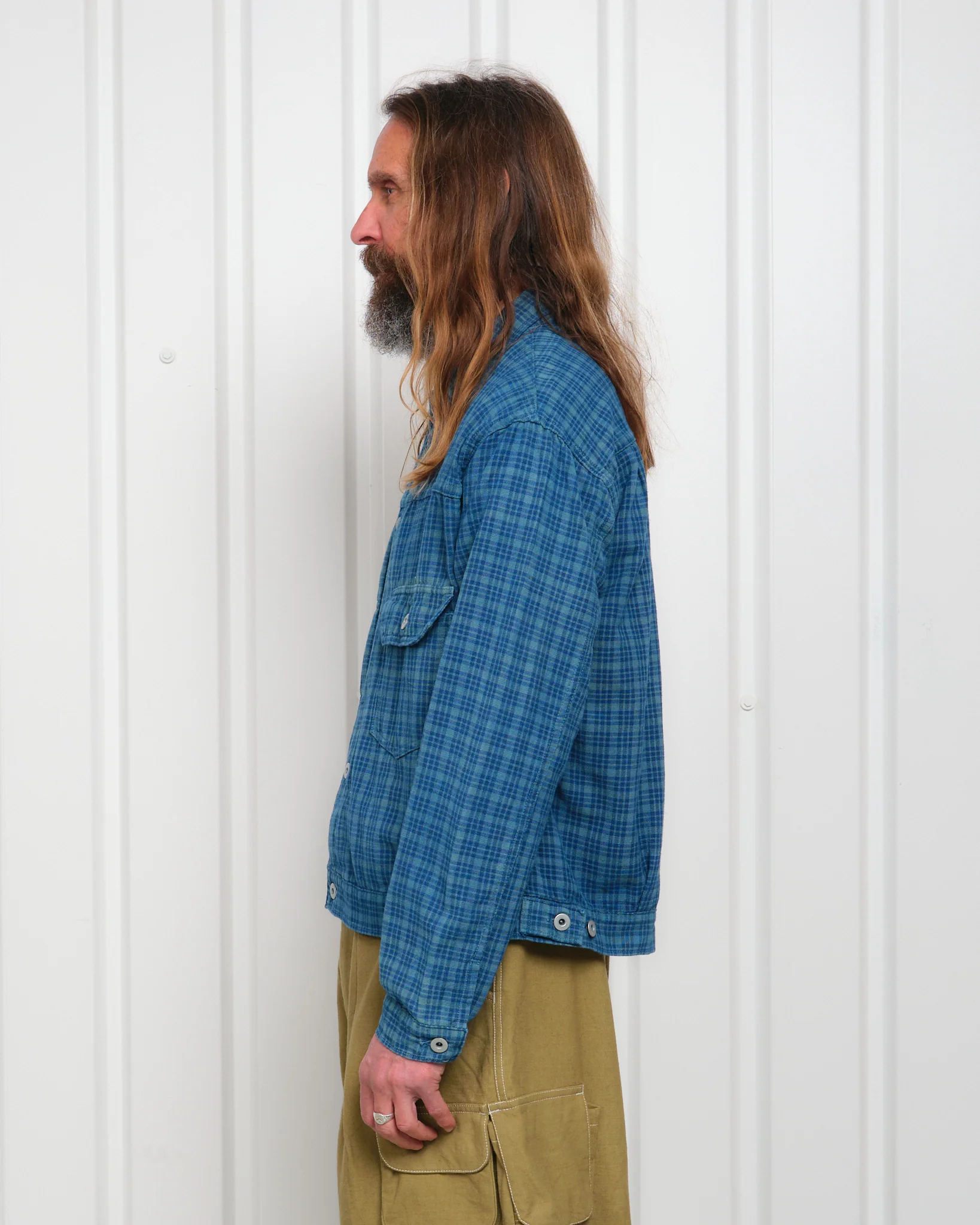 Tuesday Jacket - Indigo Mud Check