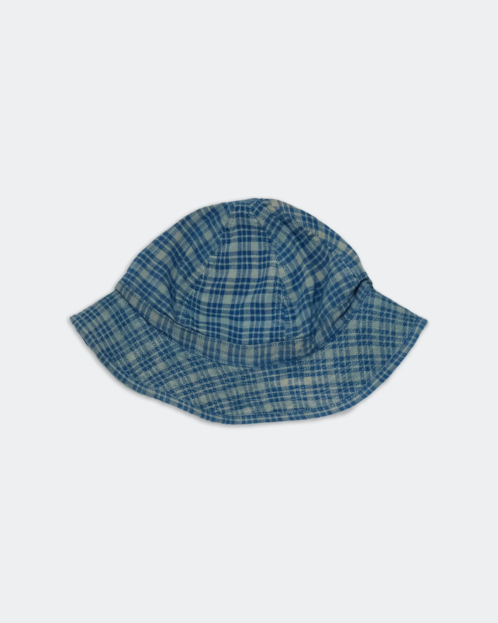 Daisy Mae Hat - Indigo Mud Check