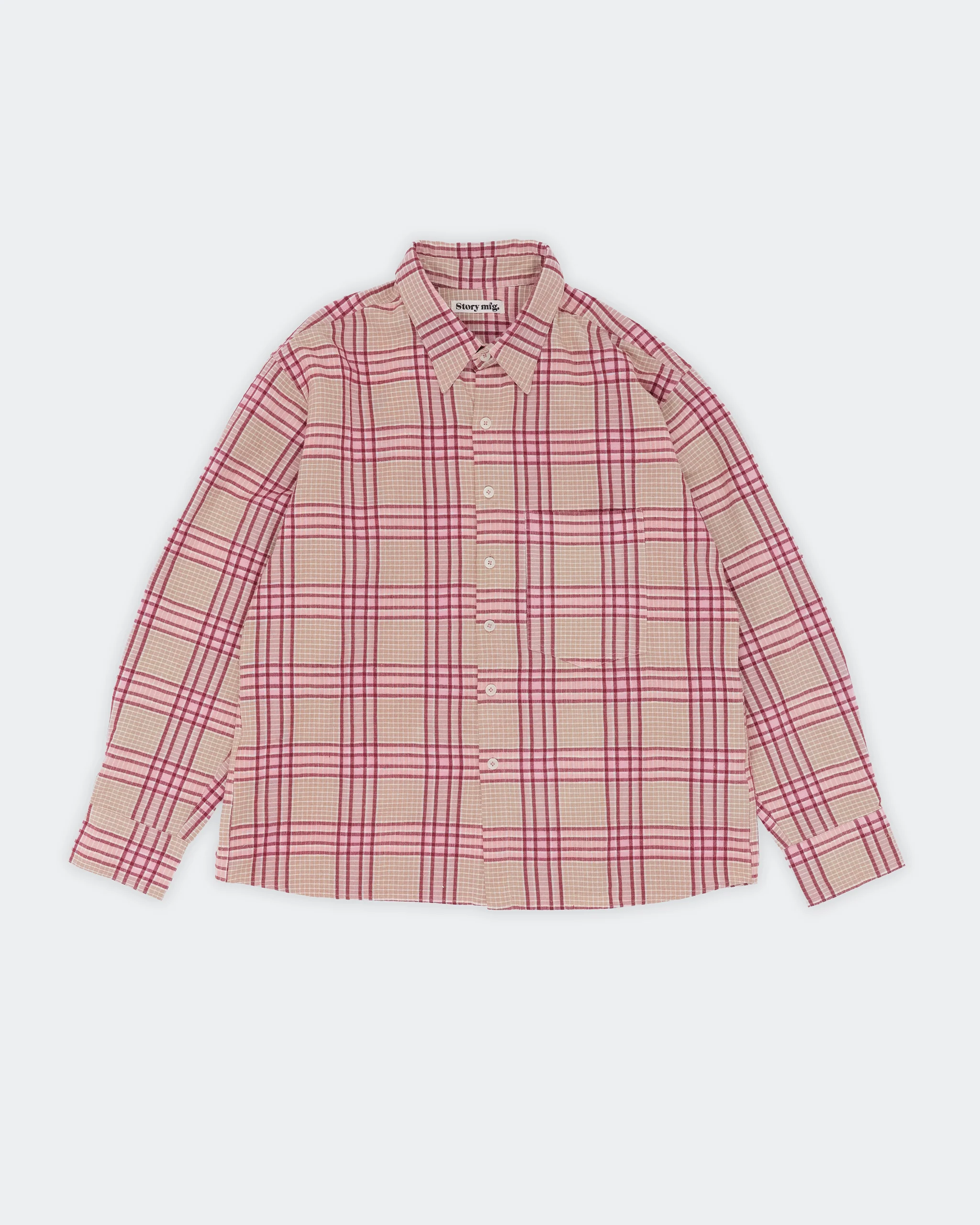 Plane Shirt - Flora Check Handloom
