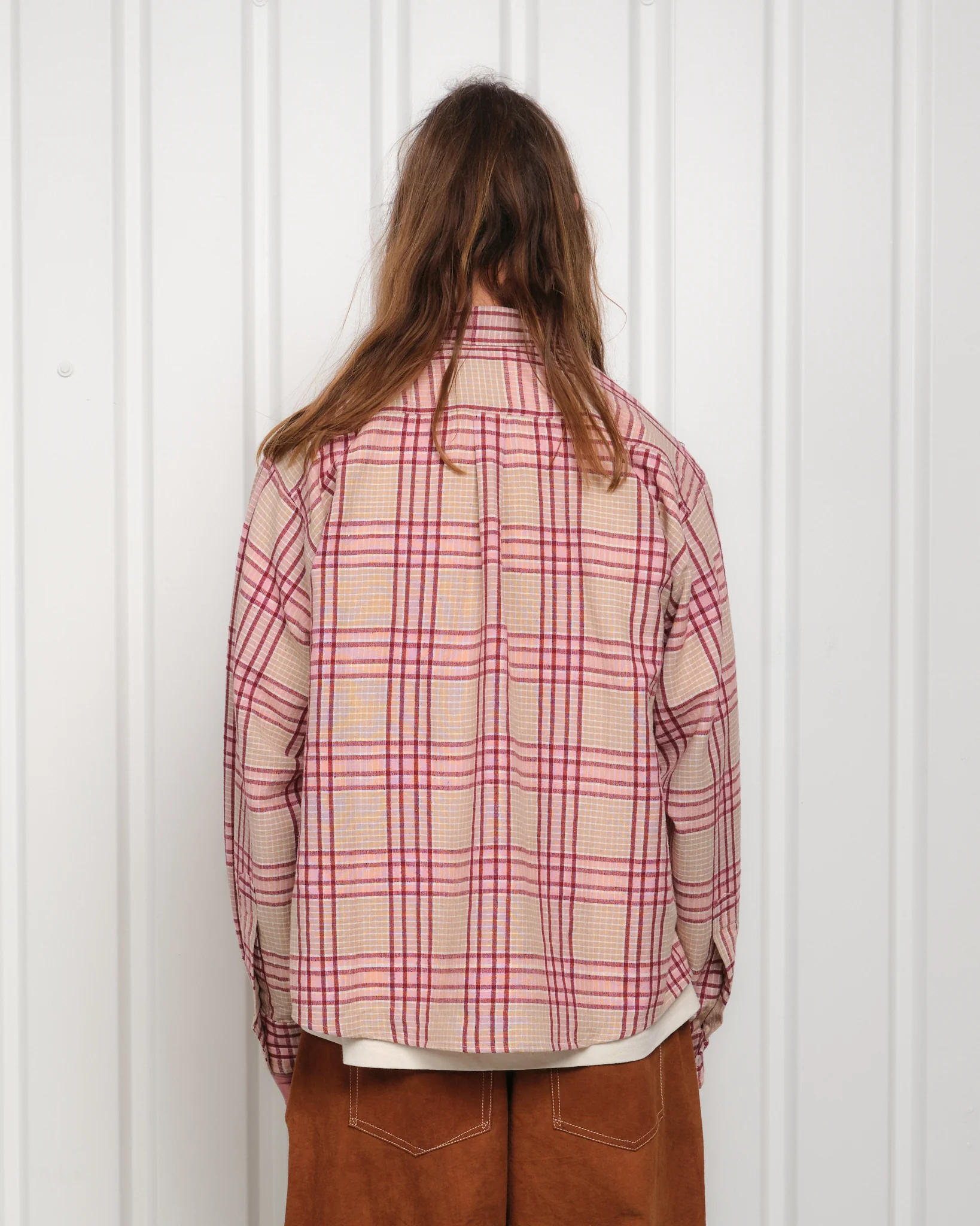 Plane Shirt - Flora Check Handloom