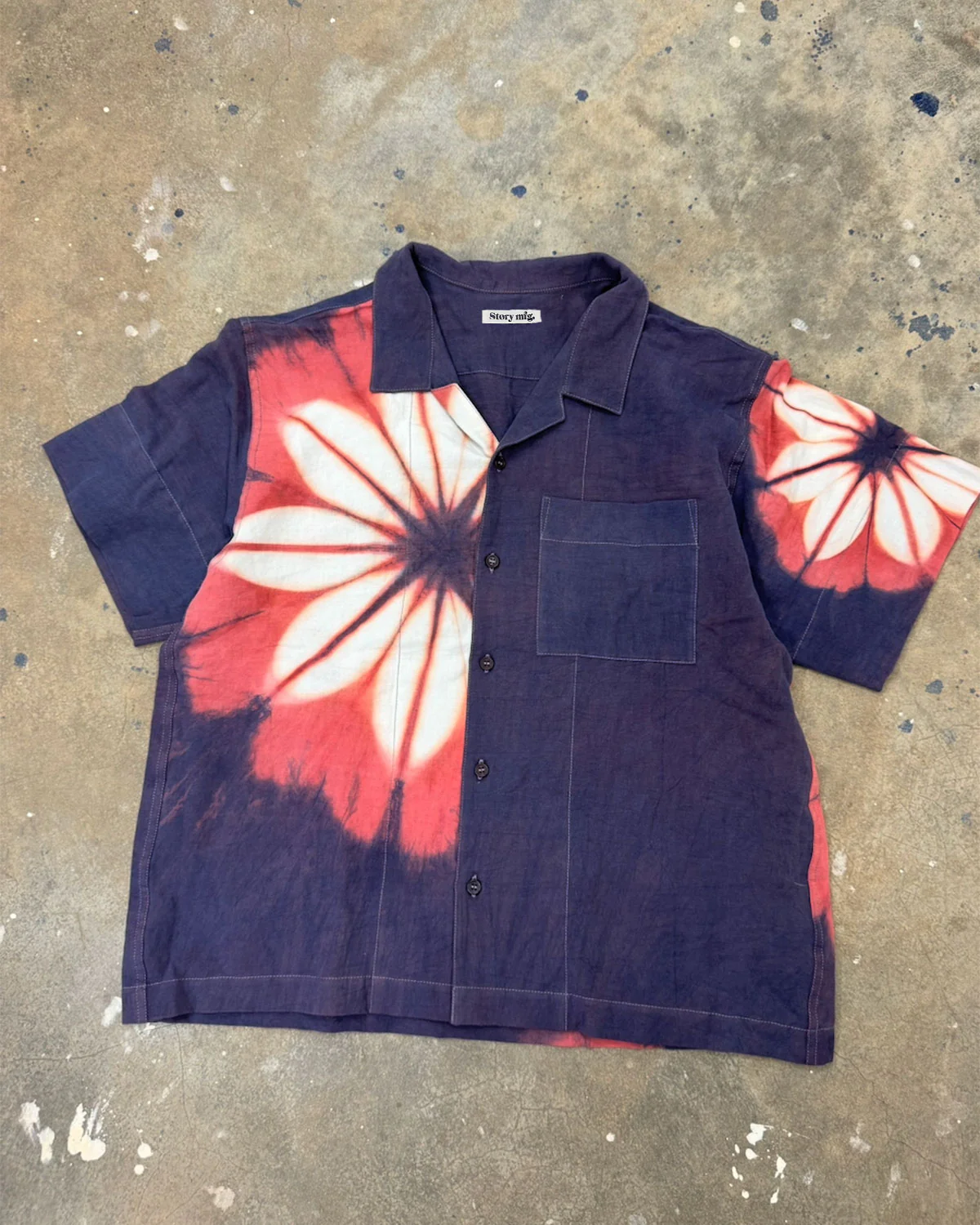 Greetings Shirt SS - Pink Flower Clamp